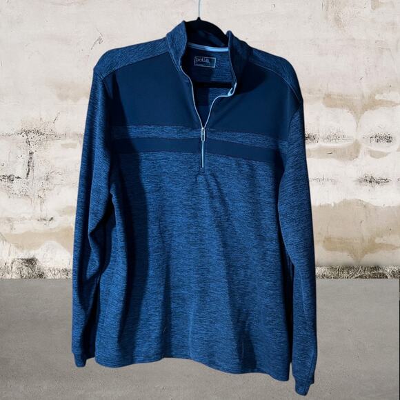 Bollé Mens Performance 1/4 Zip Long Sleeve Pullover Blue - Size Large - Picture 2 of 5